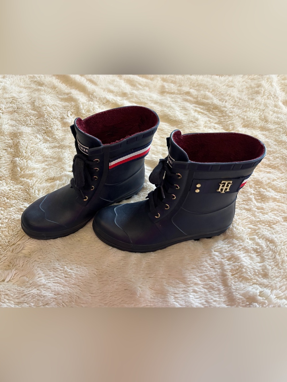 Tommy Hilfiger Rain Boots, Size 8